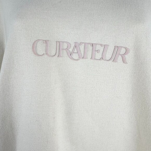 Daily Drills Curateur Oversized‎ Sweatshirt Womens M/L Ivory Cream NWT TP-3428 - Picture 5 of 11